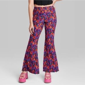 WILD FABLE floral bell bottom pants